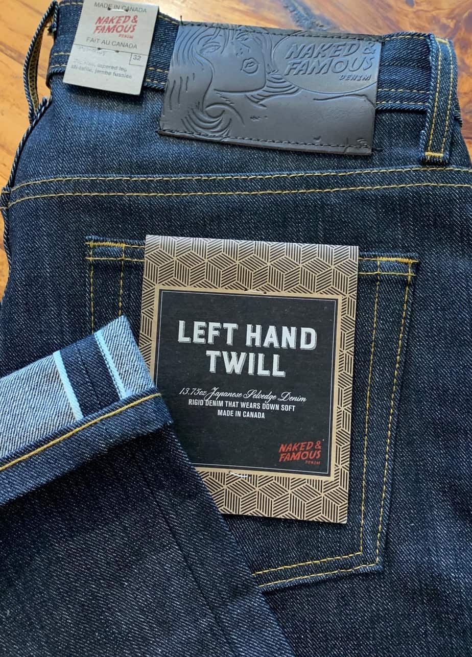 naked and famous selvedge jeans